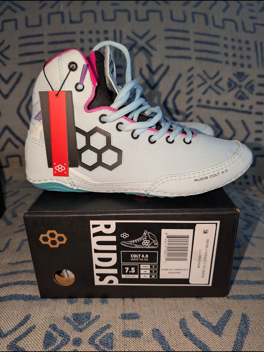 Women's Colt 4.0 High-Top Shoes in Light Blue and Pink